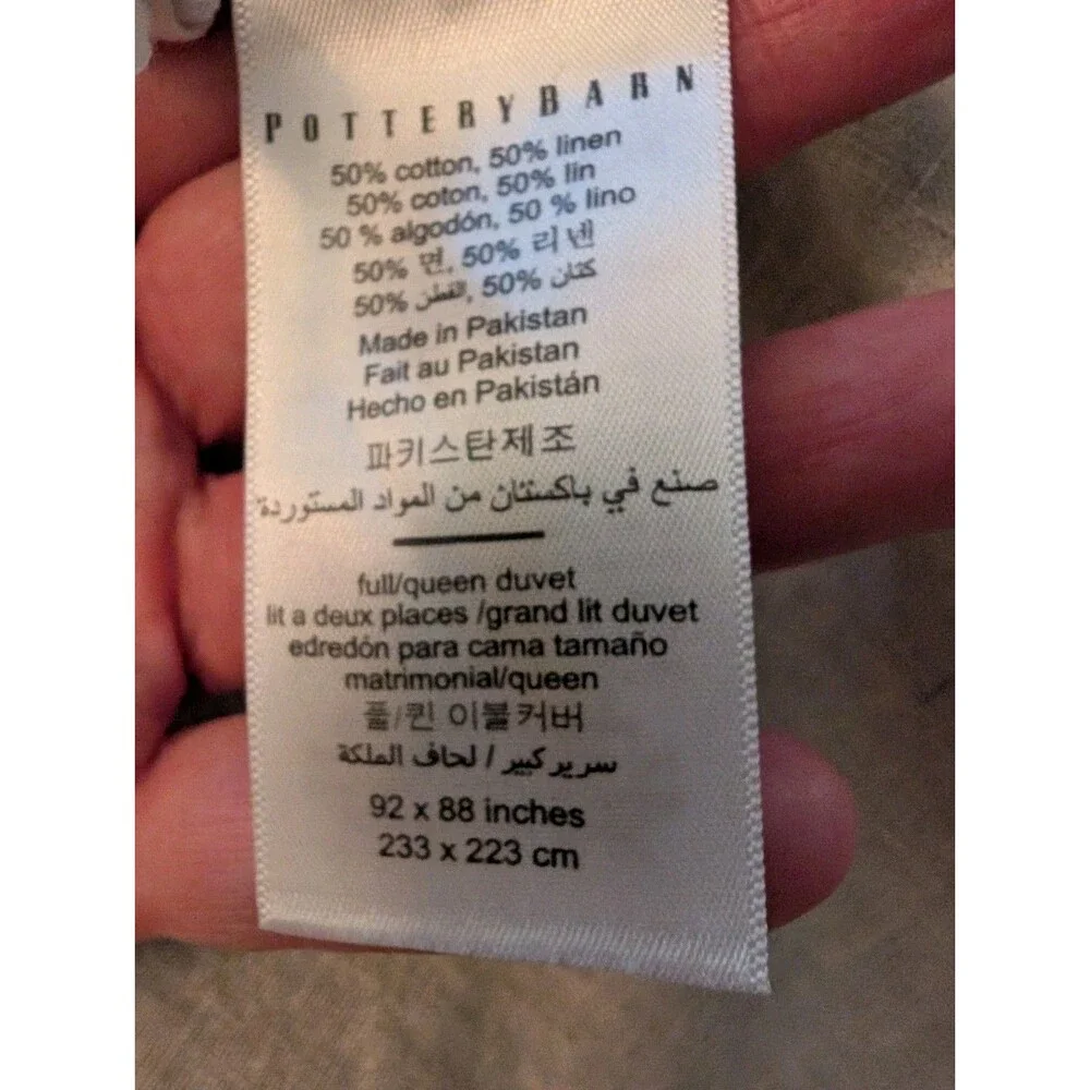 Pottery Barn linen cotton